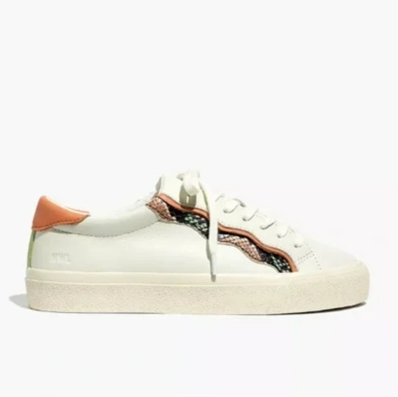 NIB! Madewell snake skin sidewalk sneaker - Picture 2 of 6